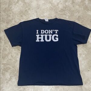 “I DON’T HUG” Delta Pro Weights Navy Blue T-Shirt